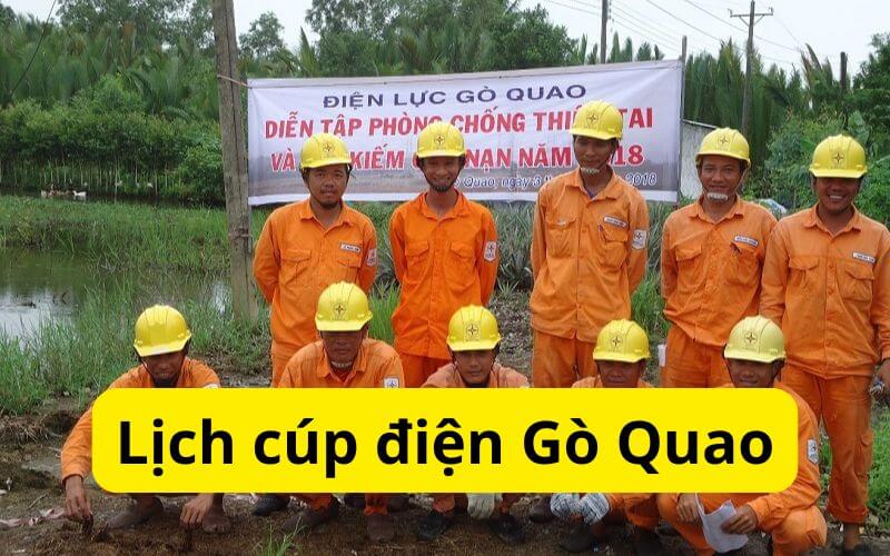 Lịch cúp điện huyện Gò Quao