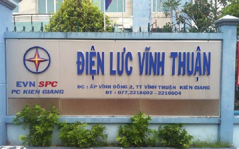 Xem thông tin liên hệ Điện lực Vĩnh Thuận